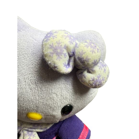 Hello Kitty Build A Bear BAB Smallfry Mini Plush Toy Purple 8" Sanrio Snowflake - Picture 3 of 10